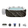 Bestway Lay-z-spa Hawaii Hidromasszázs medence  Air Jet Jacuzzi Black Marble 1.80x1.80x0.66m 60261 - Image 8