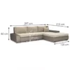 Sarok ülőgarnitúra szett Toscania Gusto 297x210 - beige - Image 2